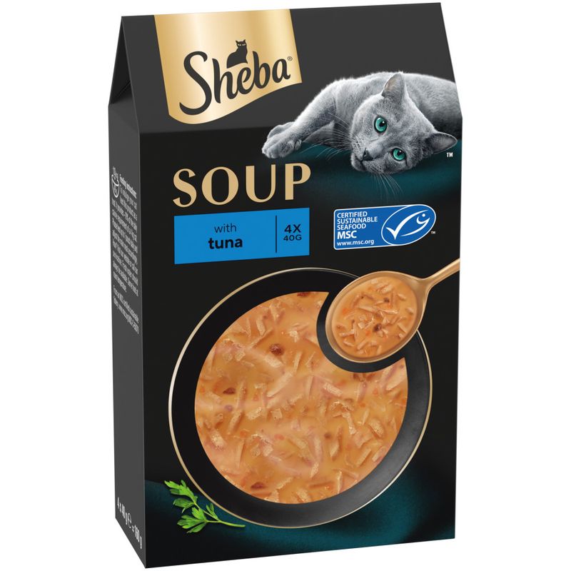 Sheba Sheba Classics Soup Tuna Adult Wet Cat Food pet food packaging