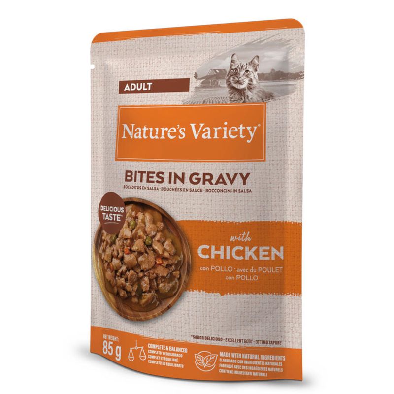 36 + 8 gratis! Nature's Variety Bites in Sosse Adult 44 x 85 g