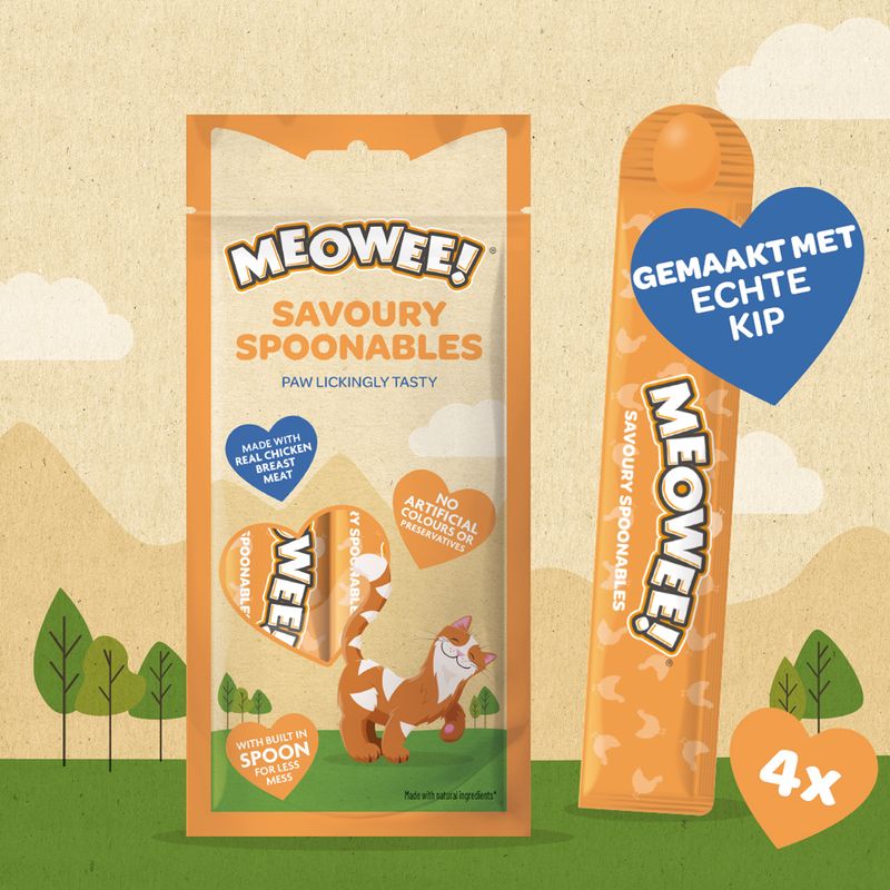 Meowee! Savoury Spoonables 4 x 14 g