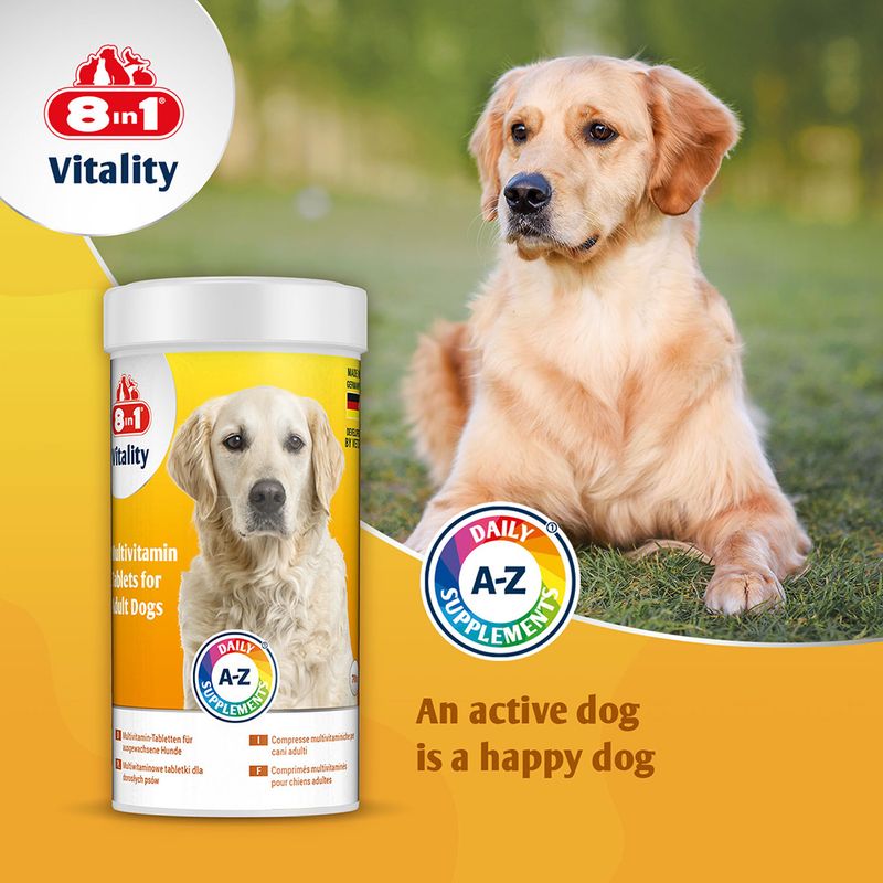8in1 Vitality Multivitamin Tablets for Adult Dogs