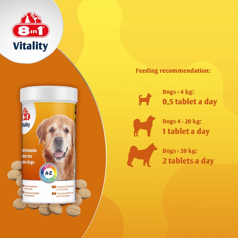 8in1 Vitality Senior, multiwitaminy w tabletkach
