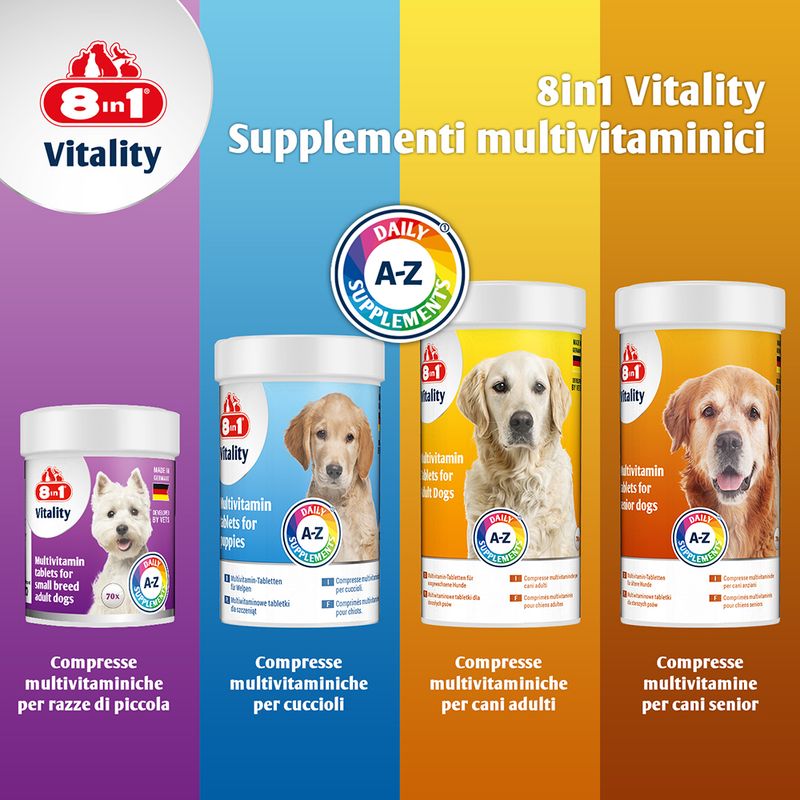 8in1 Vitality Compresse Multivitaminiche Senior