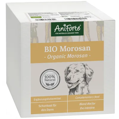 AniForte BIO Morosan, Ergänzungsfuttermittel, Schonkost für den Darm, 100% Natural. Organic Morosan, Bland diet for the intestine.