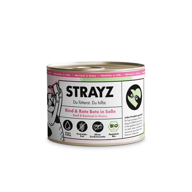 STRAYZ Organic Cat 6 x 200g - cat wet food
