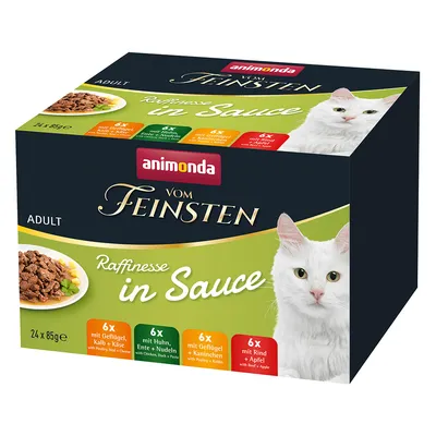 animonda vom Feinsten Adult Raffinesse i Sauce Adult blandingspakke