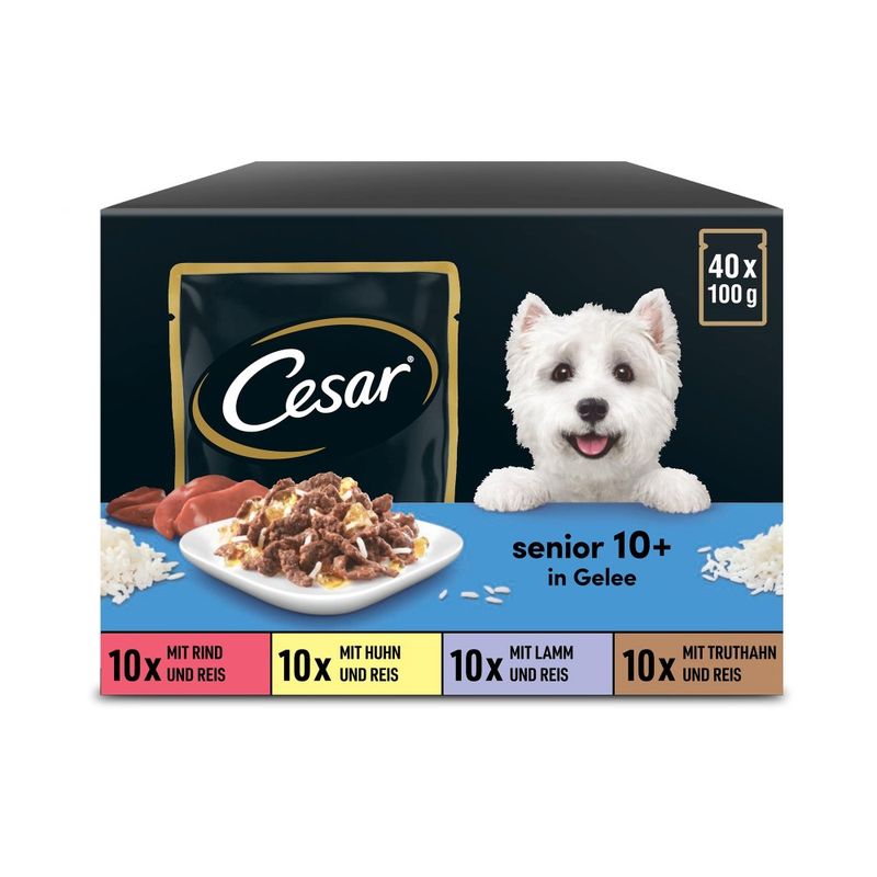 Cesar Senior 10+ aszpikban tasakos