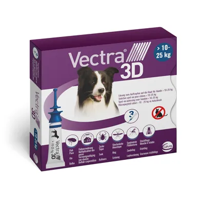 Vectra 3D Solution spot-on pour les chiens de 10 à 25 kg