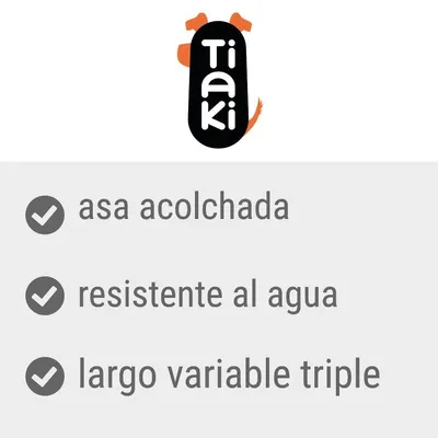 Tiaki. Asa acolchada, resistente al agua, largo variable triple. Tiaki. Asa acolchada, resistente al agua, largo variable triple.
