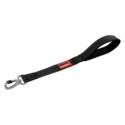 Laisse noire pour chien avec poignée rembourrée et mousqueton en métal, marque moov4fun.
