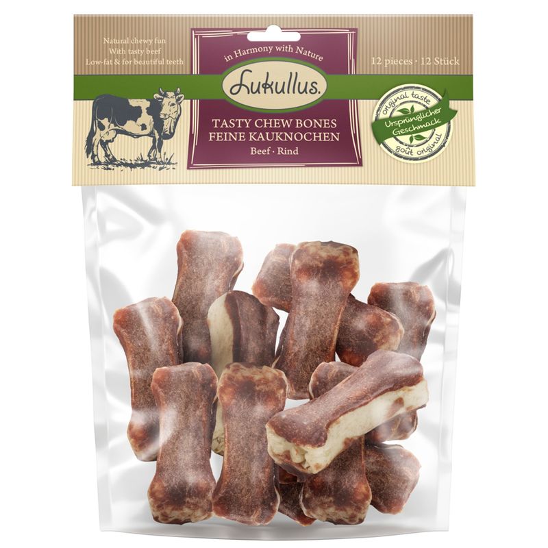 Lukullus Lukullus Bones 5Cm Beef Adult Treat Dog Food pet food packaging