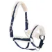 Nomad Tales Halfter mit Kunstfellbesatz, marineblau