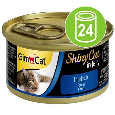 Voordeelpakket GimCat ShinyCat Jelly 24 x 70 g Kattenvoer