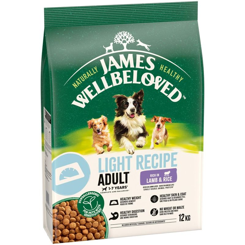 James Wellbeloved James Wellbeloved Light Ha Lamb Adult Dry Dog Food pet food packaging