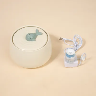 TIAKI Keramische Drinkfontein Wal