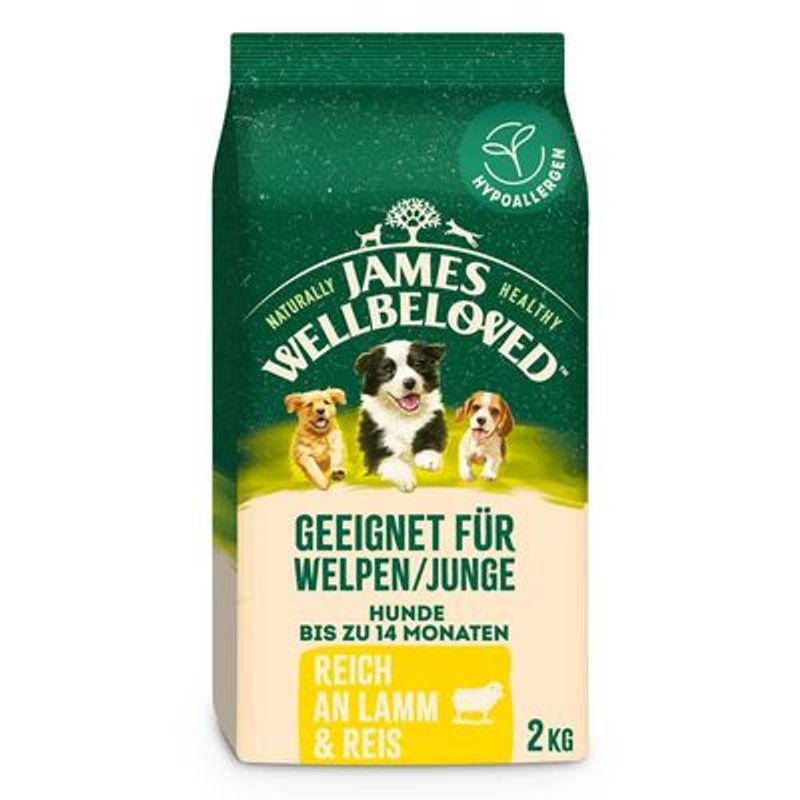 James Wellbeloved Puppy Junior Dog Hypoallergenic Lam & Rijst