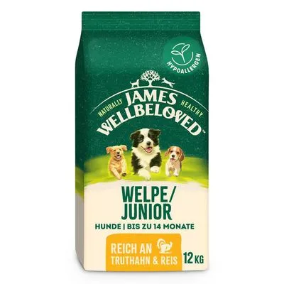 James Wellbeloved Junior Dog Hypoallergenic Kalkoen & Rijst