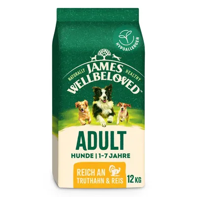 James Wellbeloved Adult Dog Hypoallergenic kalkun og ris