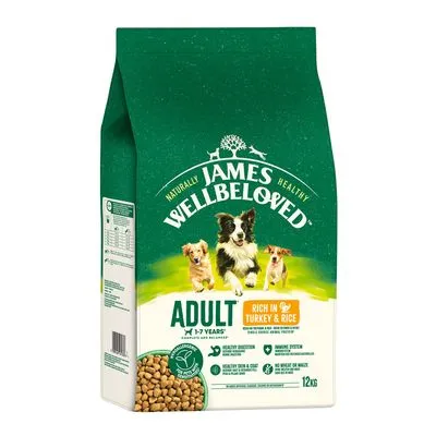 James Wellbeloved Adult Dog Hypoallergenic Kalkoen & Rijst Hondenvoer