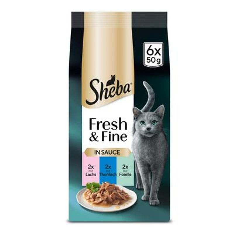 Multipack Sheba Fresh & Fine Portionsposer 6 x 50 g