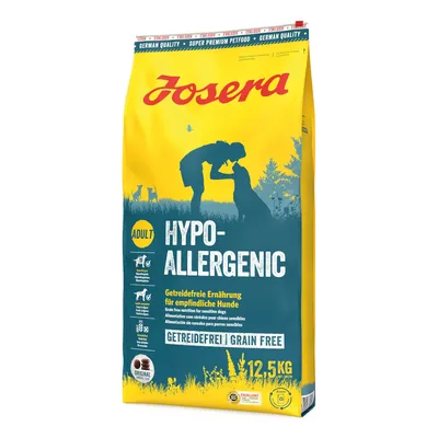 Josera Hypo-Allergenic Adult, gabonamentes táplálék érzékeny kutyáknak, 12,5 kg. Eredeti minőség, kiváló tolerálhatóság, German Quality.