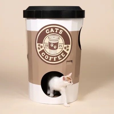 TIAKI Starcats Coffee Scratching Den