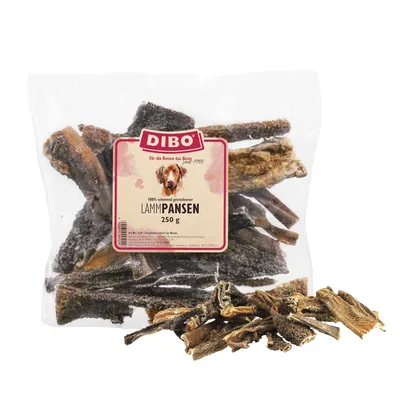 DIBO lams-pens, 100% voorzichtig gedroogd, 250 g.
