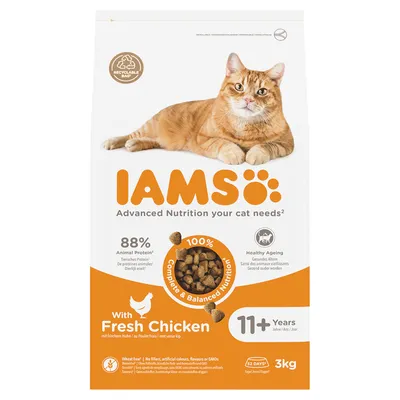 IAMS Advanced Nutrition Senior Cat 11+ s kuracím mäsom