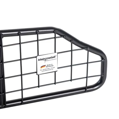 kleinmetall Trenngitter aus Metall, Made in Germany, mit Kontaktinformationen: Tel. +49 (0) 6183 - 911200, www.kleinmetall.de.