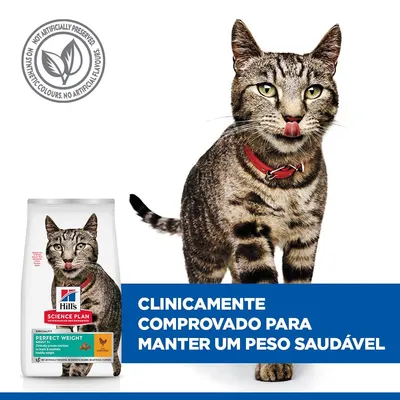 Hill's Science Plan Perfect Weight Adult 1+ frango ração para gatos