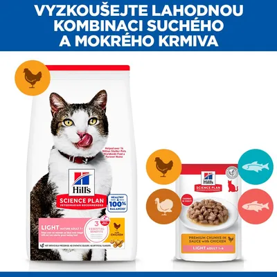 Hill's Science Plan Light Mature Adult 7+ kuracie
