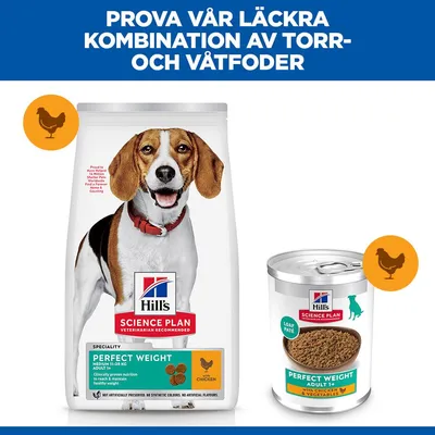 Hill's Science Plan Adult 1+ Perfect Weight Chicken & Vegetables