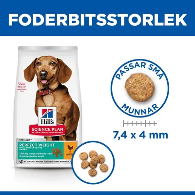 Hill's Science Plan Perfect Weight Adult 1+ Small & Mini Chicken