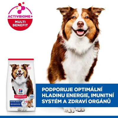 Hill's Science Plan Mature Adult 7+ Medium jahňacie a ryža