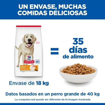 Hill's Science Plan Light Adult 1-5 Large con pollo