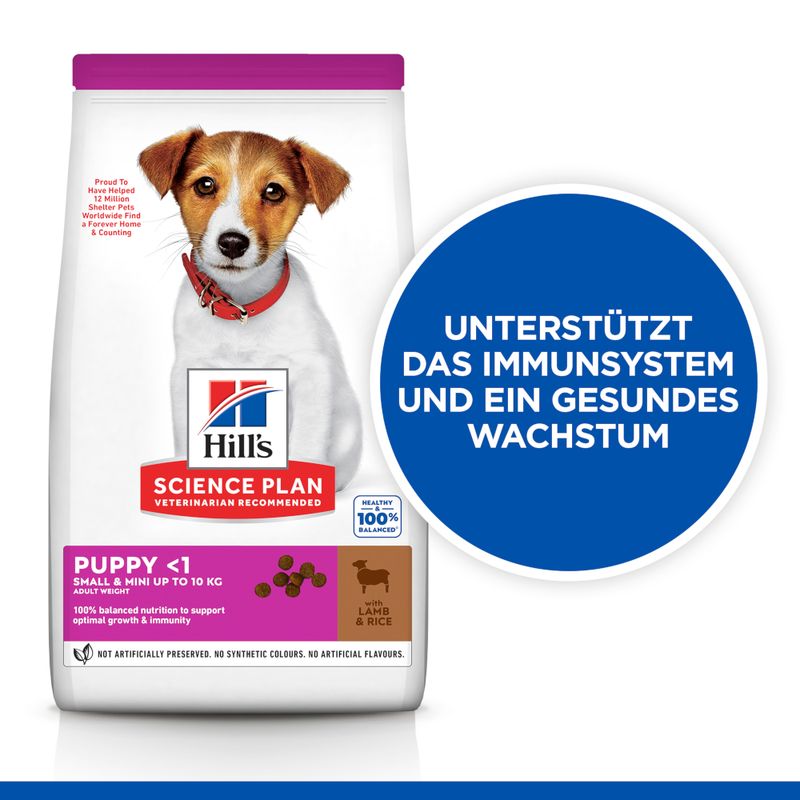 Hill`s Science Plan Puppy Small & Mini Lamm & Reis