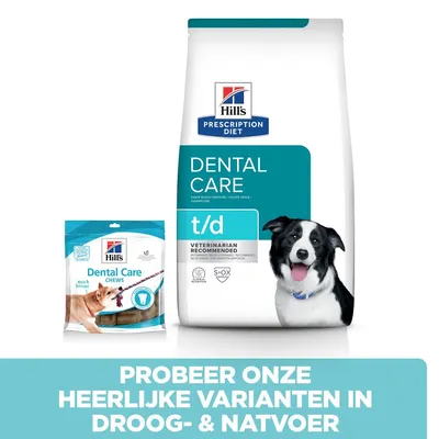 Hill's Prescription Diet Canine T/D Dental Care Hondenvoer met Kip