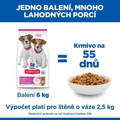 Hill`s Science Plan Puppy Small & Mini jahňacie s ryžou