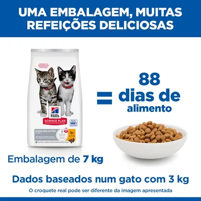 Hill's Science Plan Sterilised Kitten <1 com frango
