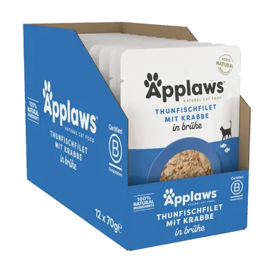 Sparpack: Applaws Cat Natural i buljong 24 x 70 g
