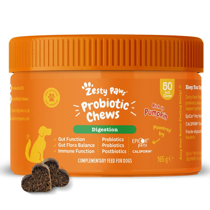 Zesty Paws Probiotic Chews Calabaza