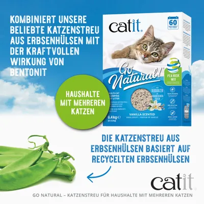 Catit Go Natural! Erbse + Bentonit Vanille