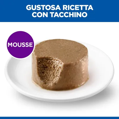 Hill's Science Plan Sensitive Stomach & Skin Adult Small & Mini Mousse Tacchino