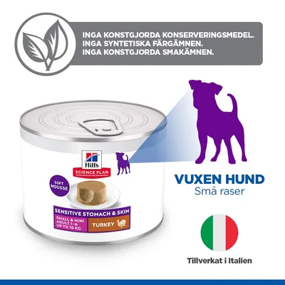 Hill's Science Plan Sensitive Stomach & Skin Small & Mini Mousse