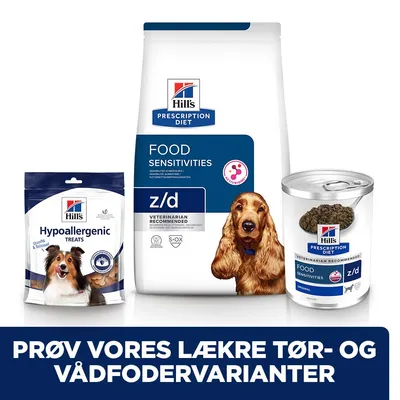 Hill's Prescription Diet z/d Food Sensitivities hundefoder Original Hill's Prescription Diet z/d Food Sensitivities hundefoder Original