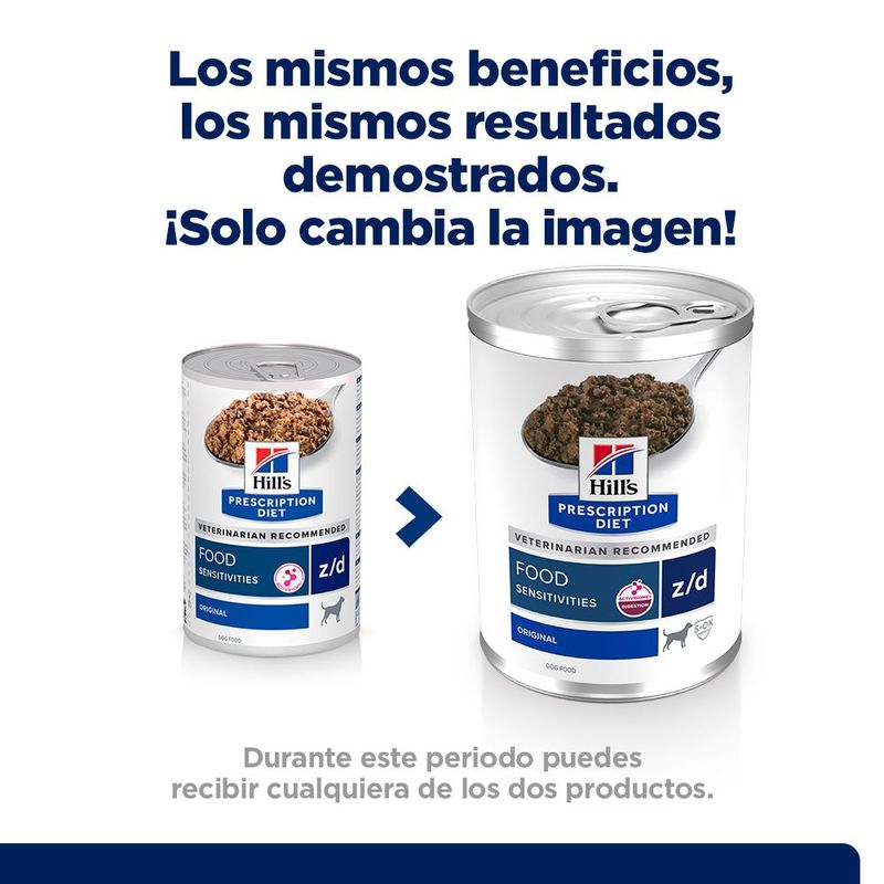 Hill's z/d Food Sensitivities Prescription Diet comida húmeda