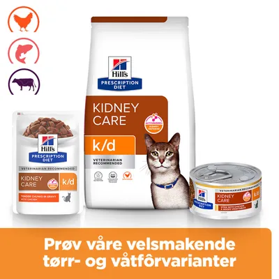 Hill’s Prescription Diet k/d Kidney Care med kylling