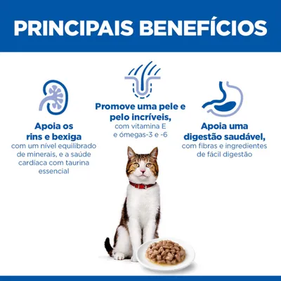 Principais benefícios: apoio aos rins e à bexiga, pele e pelo saudáveis com vitamina E e ómega-3/-6, promoção de uma digestão saudável graças a ingredientes de fácil digestão. Principais benefícios: apoio aos rins e à bexiga, pele e pelo saudáveis com vitamina E e ómega-3/-6, promoção de uma digestão saudável graças a ingredientes de fácil digestão.