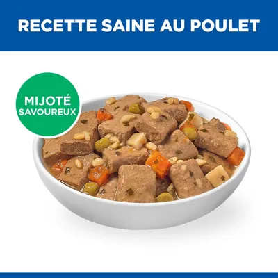 Hill's Science Plan Ragoût au poulet et légumes ajoutés