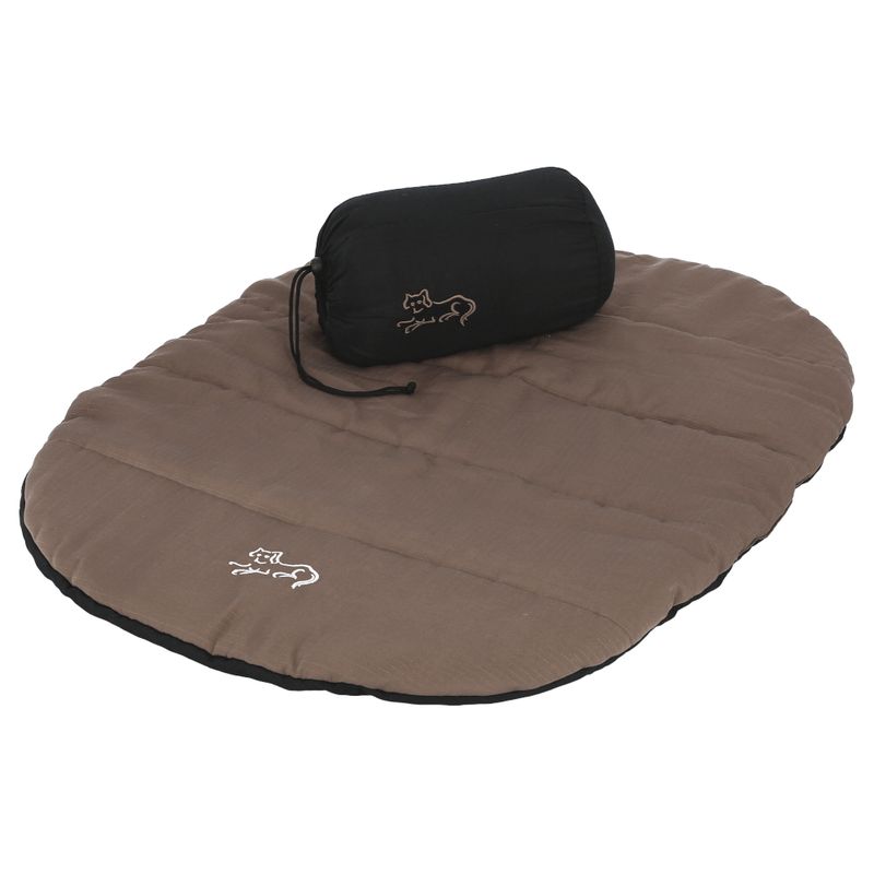Kerbl Pet Traveller poduszka podróżna z pokrowcem, taupe