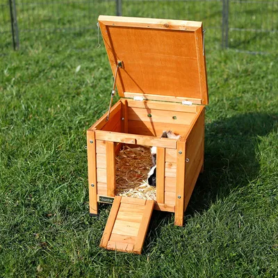 Casa de madera Lionto para gatos y animales pequeños